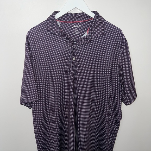 Johnnie O Polo Navy Blue Pink Size XL Golf Shirt Preppy Tennis Prep School - Picture 1 of 7